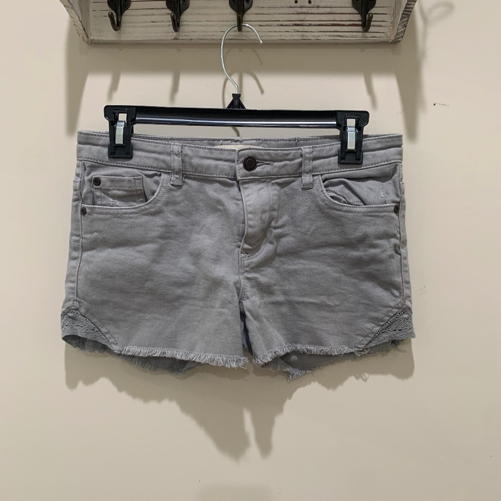 Grey Jean Shorts